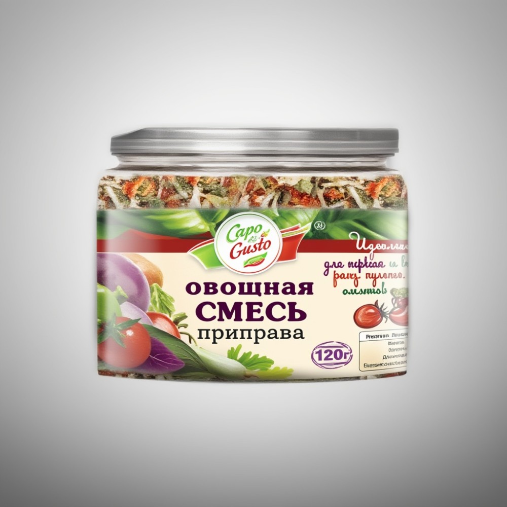 Овощная смесь ТМ "Capo di Gusto" 120г*12шт (банка)