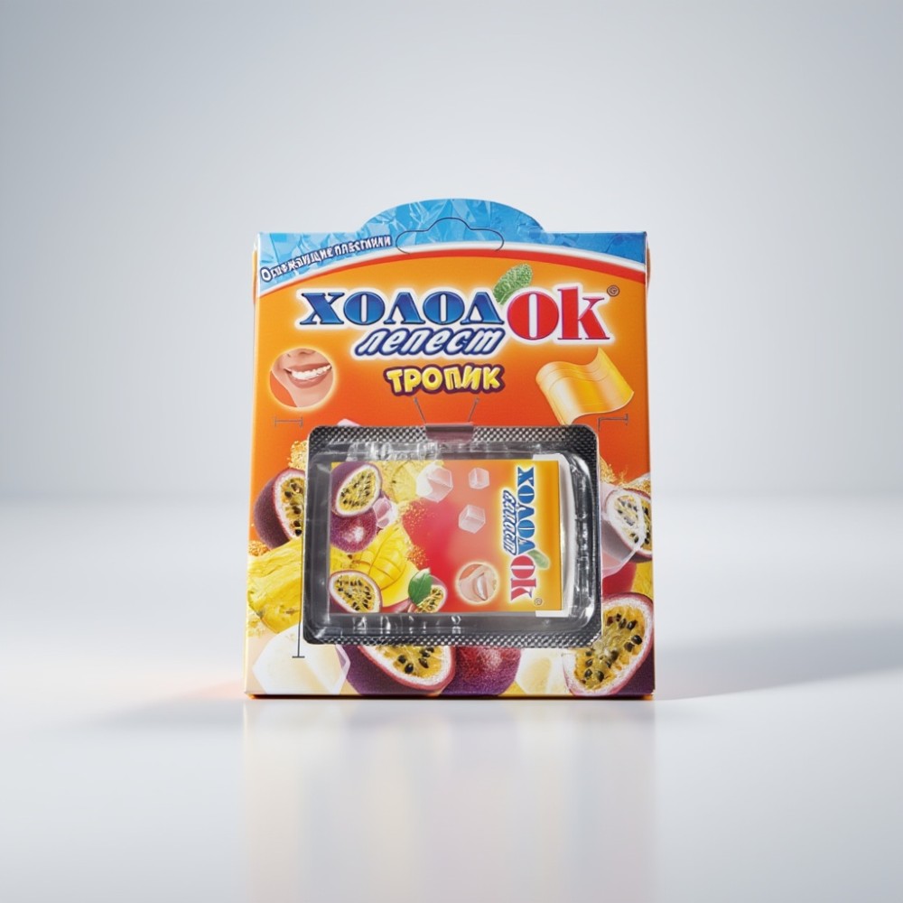 Конфеты освежающие "Холодок" (со вкусом тропических фруктов) 30*0,6г