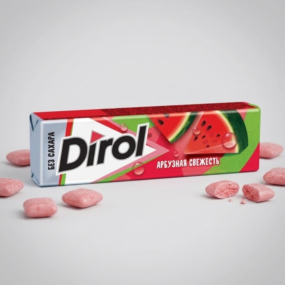 Жевательная резинка Dirol  арбузная свежесть 13.6г
