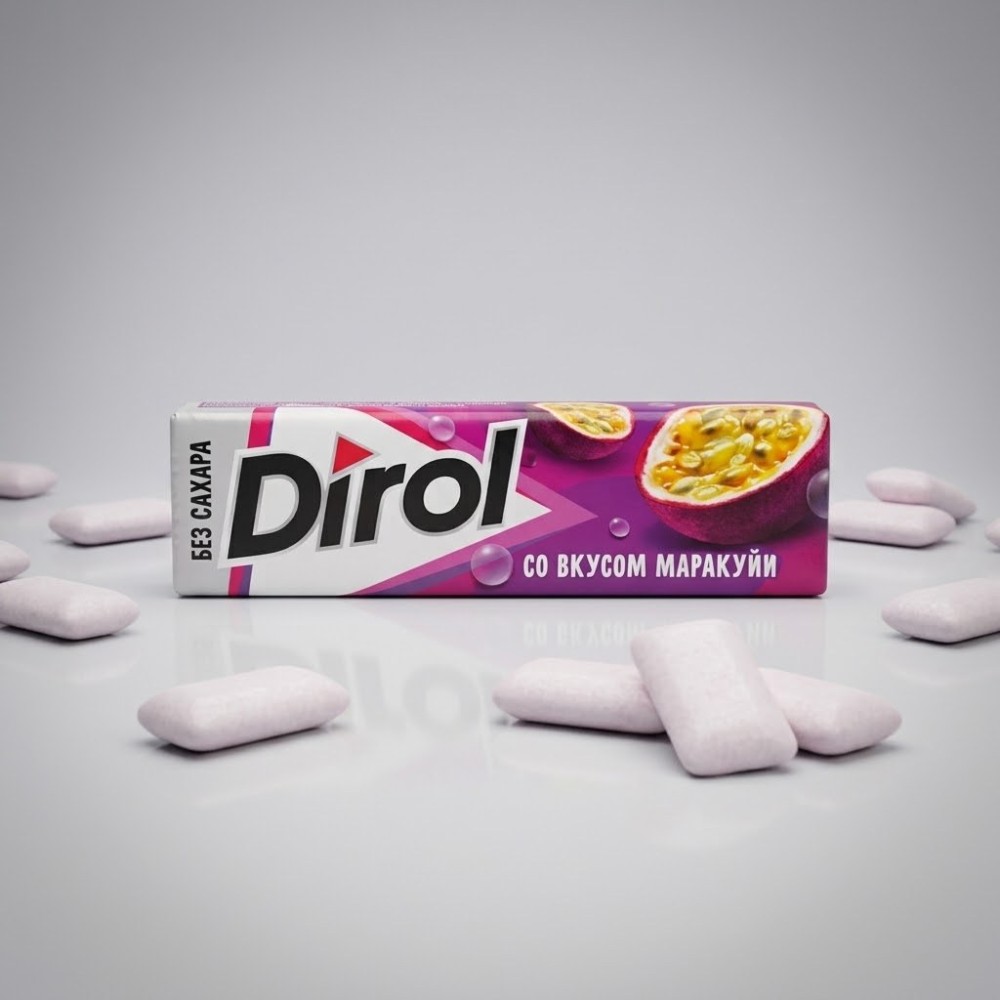 Жевательная резинка Dirol  маракуйя 13.6г
