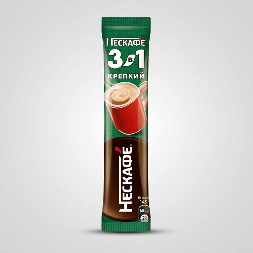 Кофейный напиток Нескафе 3в1 "КРЕПКИЙ" 14.5г*20