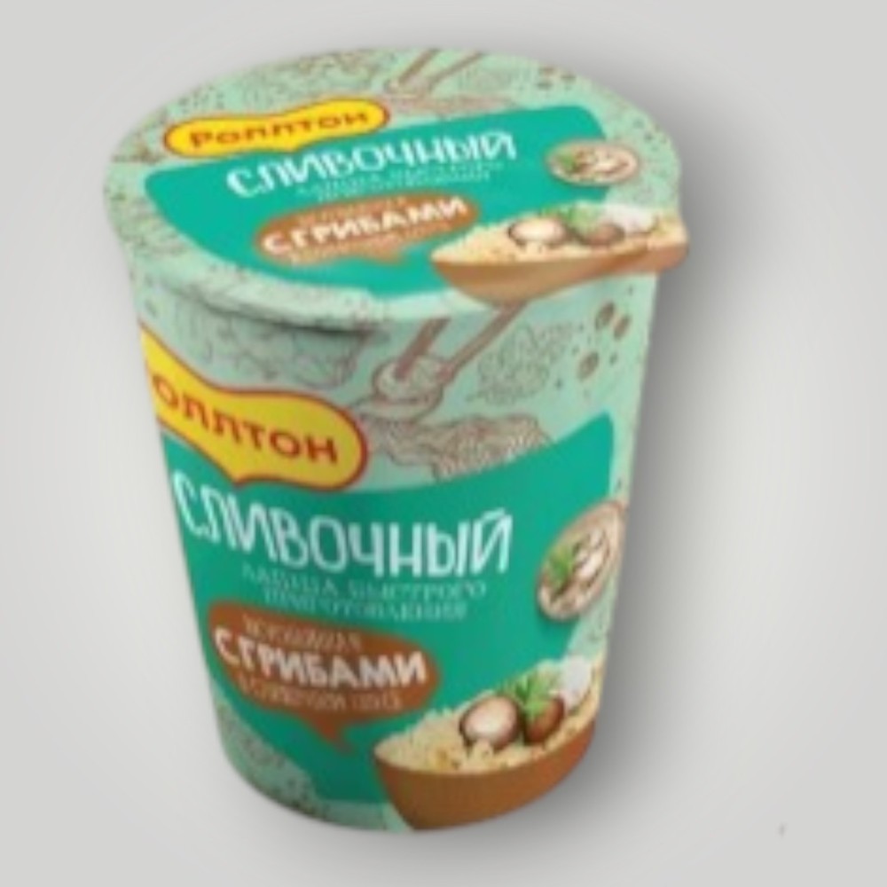 Изделия макаронные быстрого приготовления яичные с грибами в сливочном соусе "Роллтон"70г*24