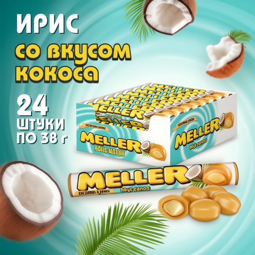 Ирис Меллер со вкусом кокоса 38г* 24
