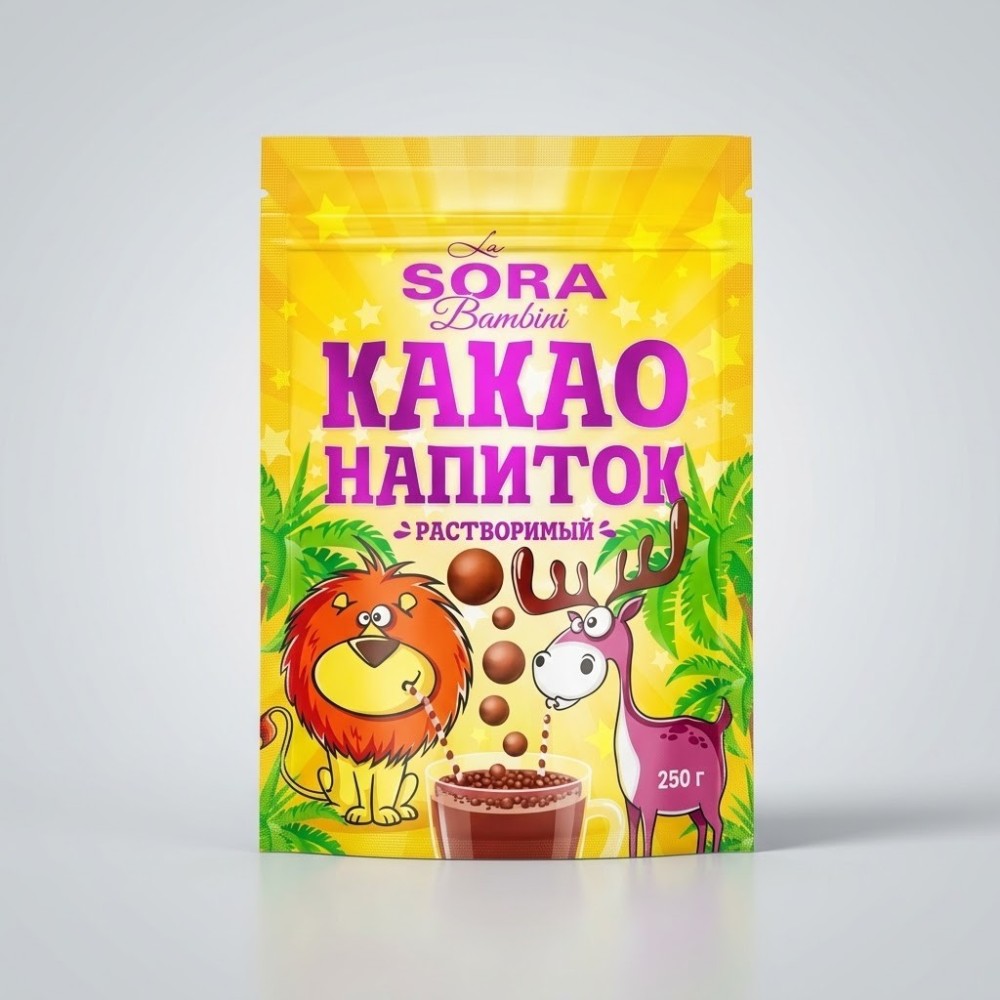 Какао-напиток порошок LA SORA BAMBINI ZIP 250г*12