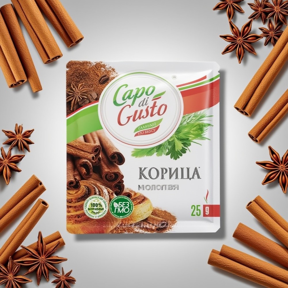 Корица молотая ТМ "Capo di Gusto" 25г*35шт