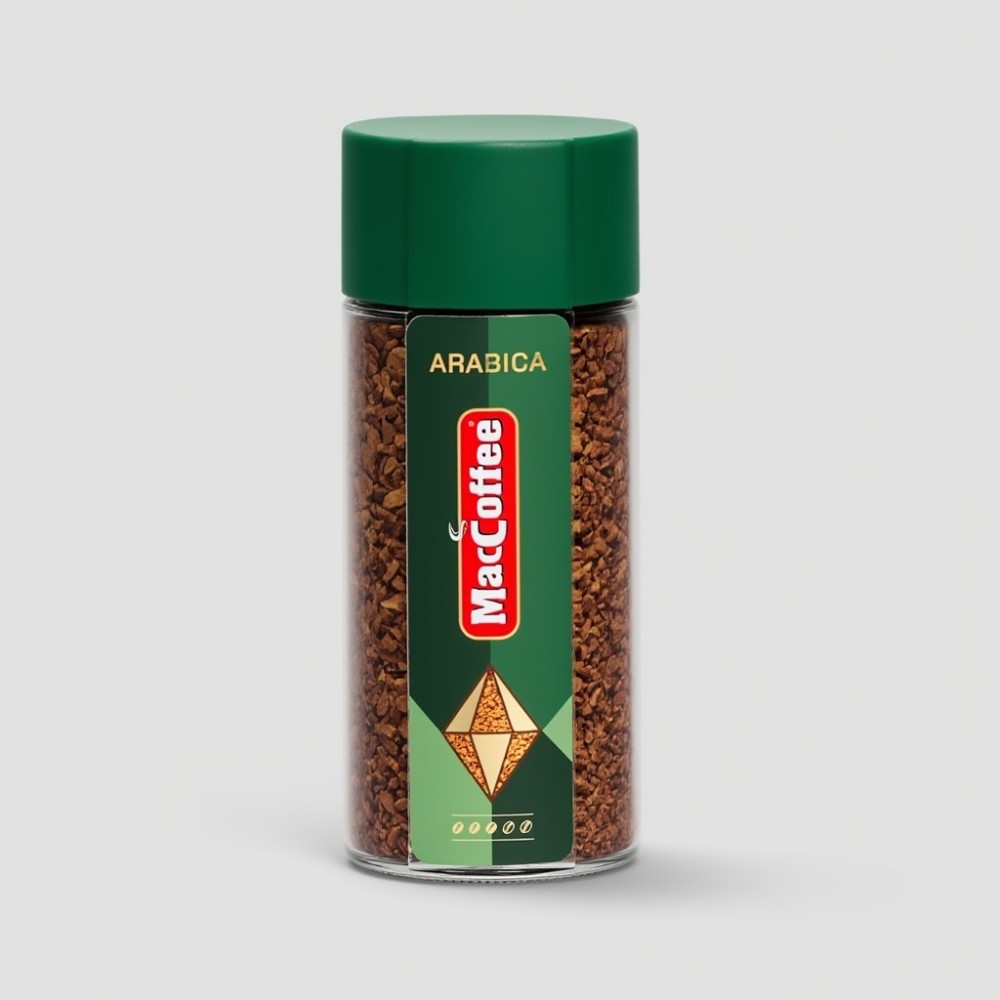Кофе натуральный растворимый сублимированный "ARABICA" т.з. "MacCoffee" ст/б 100г*6