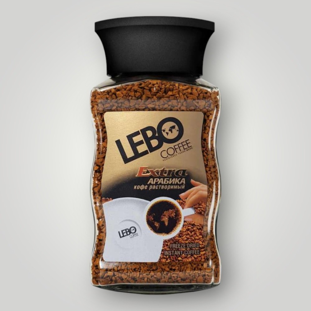 Кофе растворимый сублимированный "LEBO Extra",  ст/б 100г*12шт