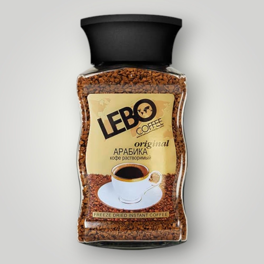 Кофе растворимый сублимированный "LEBO Original",  ст/б 100г*12шт