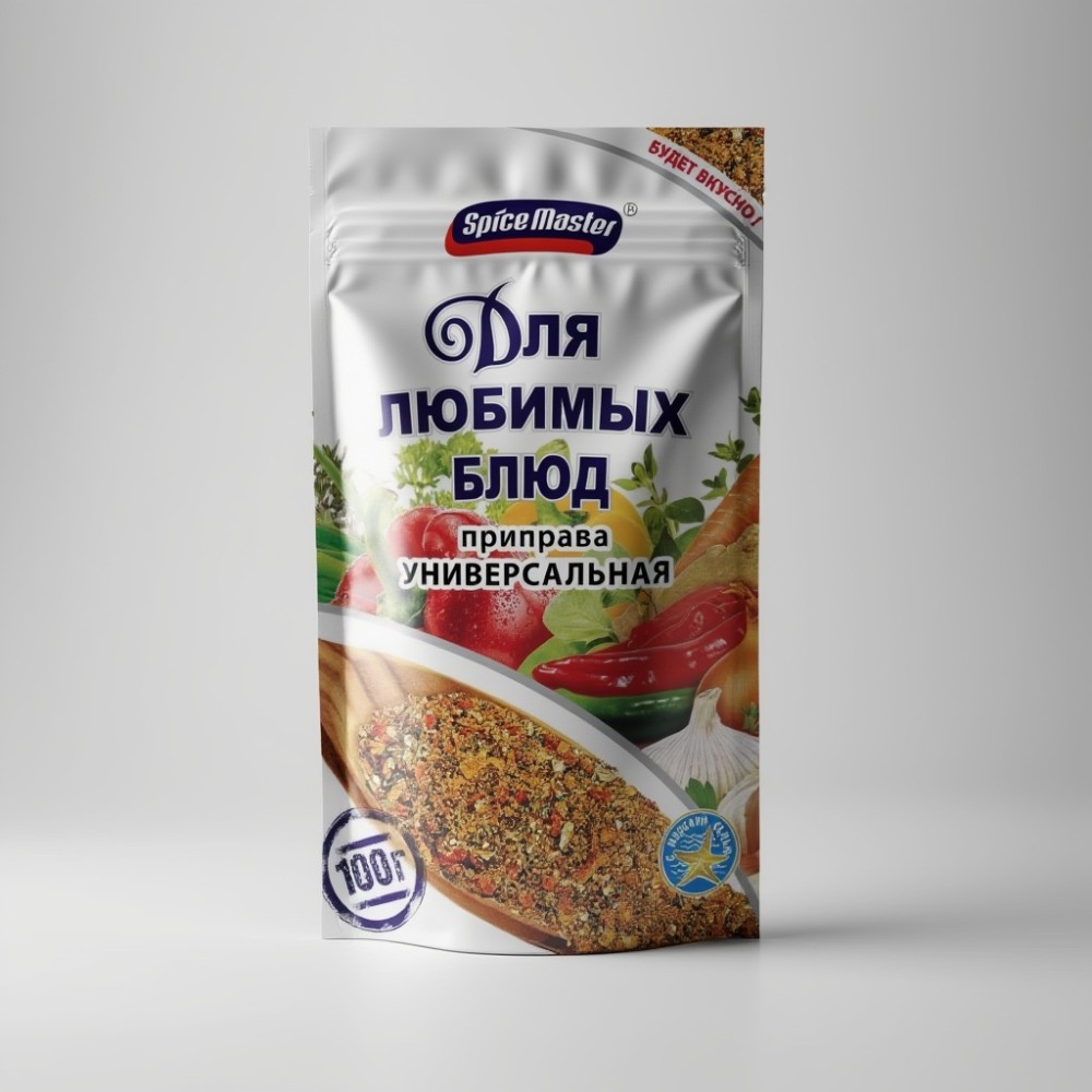 Приправа универсальная "Для любимых блюд" (Пакет Дой-пак) 100г*20шт