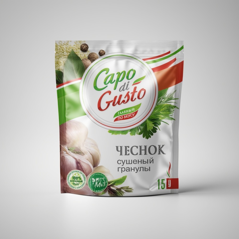 Чеснок ТМ "Capo di Gusto" 15г*15шт