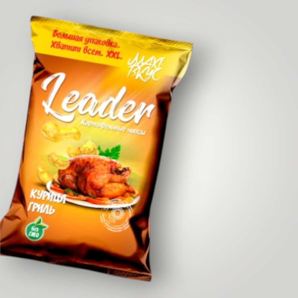 Чипсы "LEADER" 140гр. Курица гриль*14