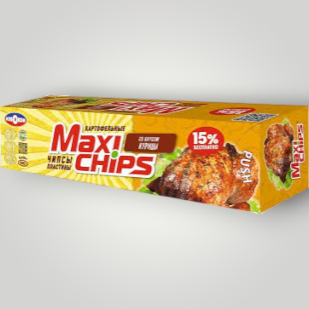 Чипсы картофельные "Maxi chips" 100гр. Курица*25