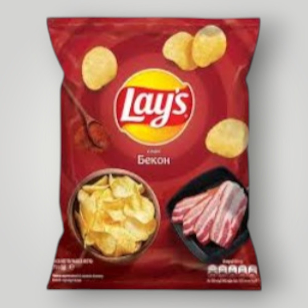 Чипсы со вкусом Бекон (25*70г)  ТМ "Lay s"